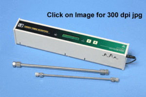 The unit holds columns up to 30 cm long by ¼ in. or 3/8 in. diameter in mounting clips provided with room for guard columns and fittings.