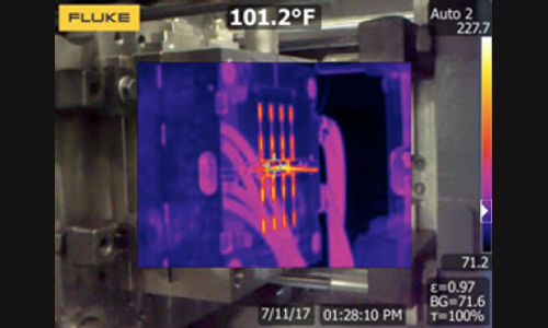 injection molding thermal imaging mold open RJG