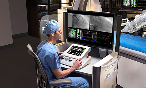 robotic telesurgery Corindus Vascular CorPath GRX