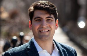 A portrait of AcuityMD co-founder and CEO Michael Monovoukas
