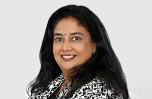 A portrait of GE Healthcare executive Rekha Ranganathan 