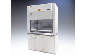 A photo of Hemco's UniFlow radioisotope fume hood 