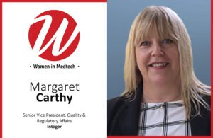 Women in Medtech portrait photo of Margaret Carthy SVP of quality and regulatory affairs at Integer 