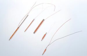 Several electromagnetic (EM) sensors on a clean background
