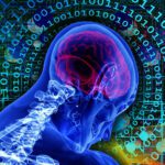 This Pixabay image shows a digital looking person with brain and skeleton and digital looking stuff to represent artificial intelligence or AI used in medtech and healthcare including at Mayo Clinic.