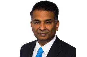 A portrait of Arvind Kamath, Ensurge's VP of technology and engineering.