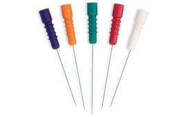 Coated needles in a variety of colors.
