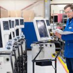 A Medtronic employee checks inventory in Galway, Ireland, where the device maker has significant manufacturing operations.