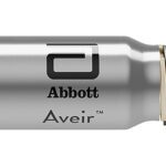 A close-up of Abbott's AVEIR leadless pacemakers have a helix at one end to anchor to tissue inside the heart's chambers.