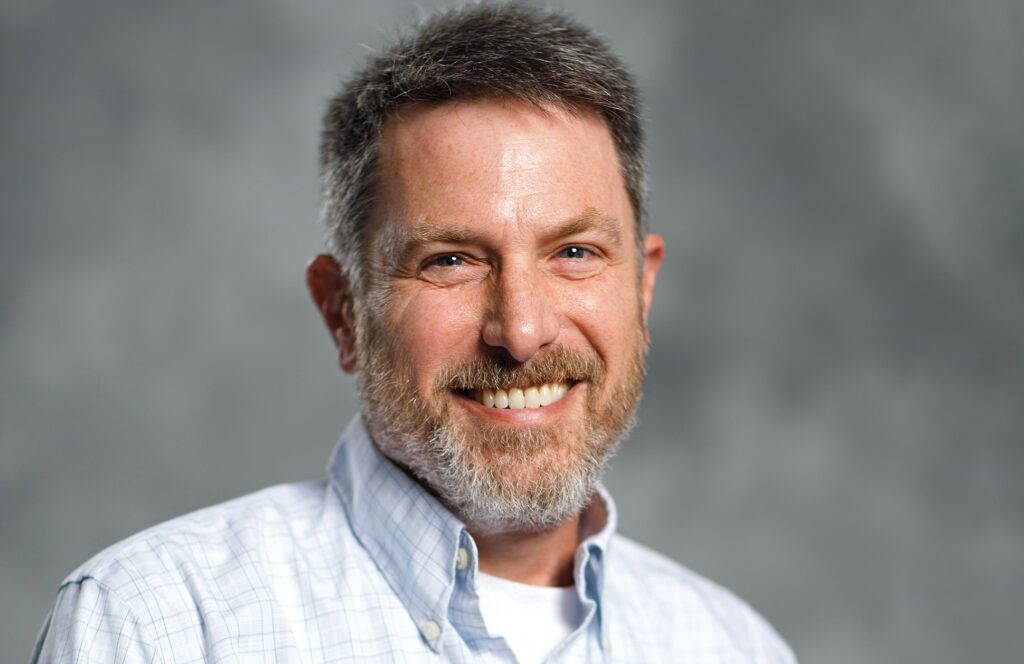 A portrait of Matthew Fishler, Abbott's chief engineer for leadless pacemakers.