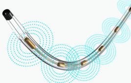 An illustration of the Boston Scientific's EkoSonic Endovascular System (EKOS).