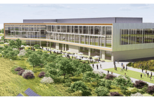 An illustration of Boston Scientific's plans for a new campus in Maple Grove, Minnesota.