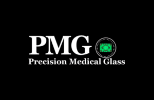 This is the logo of Precision Medical Glass (PMG).