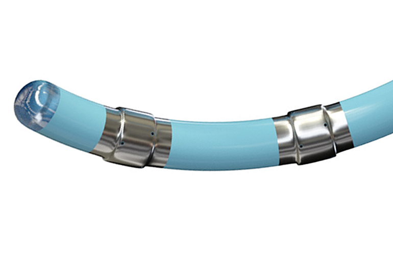 A close-up image of the Biosense Webster Varipulse pulsed-field ablation (PFA) catheter's tip.