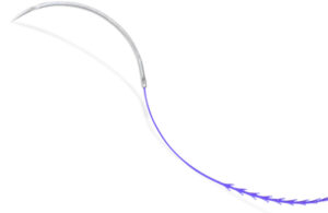 An image showing an example of bioabsorbable polymers used in medtech, Johnson & Johnson's Stratafix knotless polydioxanone suture.