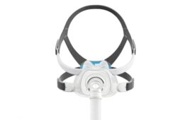 A photo of the ResMed AirFit F40 CPAP mask.