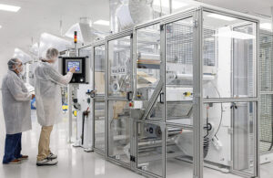A photo of the Wacker Silicone Manufactured Innovations silicone adhesive coating test and development center in Allentown, Pennsylvania. 