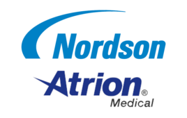 nordson and atrion logos.