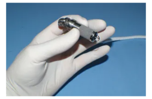An image of the pediatric heart pump.