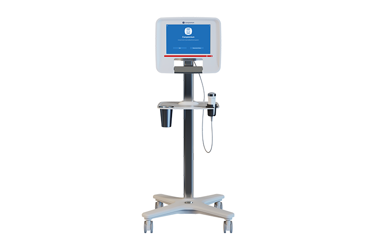 A photo of Compremium AG's noninvasive central venous pressure estimation for pediatric patients.