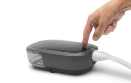A photo of the Philips DreamStation 2 continuous positive airway pressure (CPAP) device.