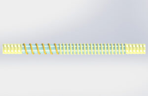 An illustration showing variable-pitch tubing.