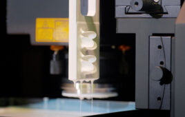 A photo showing Boston Micro Fabrication UltraThineer veneers being printed.