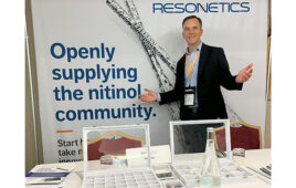 A photo of Resonetics Nitinol Business Development VP Eric Veit at the 2024 Shape Memory and Superelastic Technologies (SMST) conference.