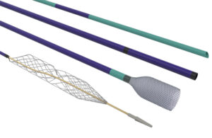 An image showing the distal ends of the catheters in Inari Medical's Artix thrombectomy system.