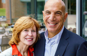 A photo of Linda and Mike Mussallem.