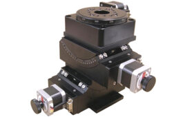 A photo of the OES YPR-45-45-100 Three-axis Pitch-Roll-Yaw Stage