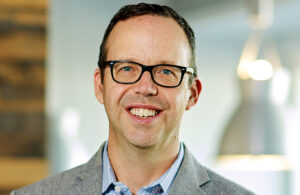 A photo of Abbott EVP of Diabetes Care Chris Scoggins.