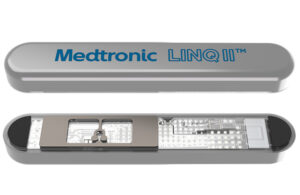 A photo of Medtronic's LINQ II implantable cardiac monitor.