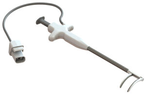An image of the Pulse Biosciences CellFX nsPFA Cardiac Surgery System clamp.
