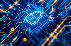 An illustration depicting medical device software cybersecurity.