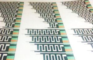 A photo of the probiotic-powered dissolvable batteries.