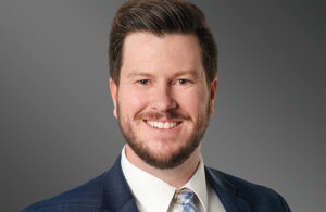 A photo of Greenberg Traurig patent attorney Ryan Sharp.