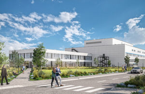 A rendering of Intuitive Surgical's new facility in Parvomay, Bulgaria.