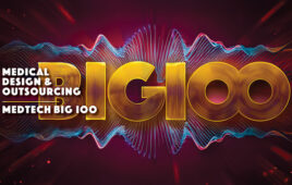 The Medical Design & Outsourcing Medtech Big 100 2025 logo.