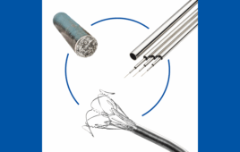 This is a Resonetics marketing image showing all of the steps in the nitinol-based medtech component creation process that it handles.