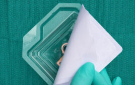 A photo of DuPont's Tyvek with Renewable Attribution medical device packaging.