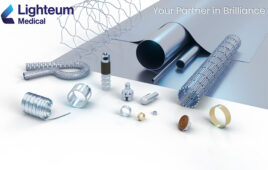 An image showing nitinol and platinum group metal components for medical devices made by Lighteum Medical.