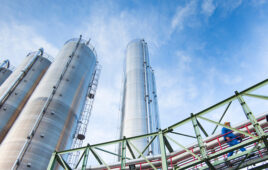 A photo of a Covestro chemical plant.
