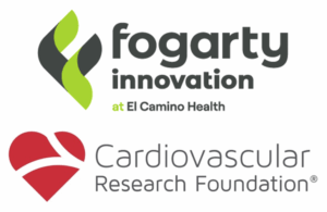 These are the logos of Fogarty Innovation and the Cardiovascular Research Foundation or CRF.