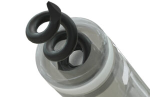 An image of the The distal end of Medtronic's OmniaSecure lead.