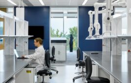 A photo of labs inside Boston Scientific's Arbor Lakes campus.