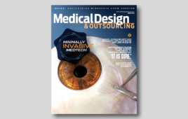 An image of the March 2026 cover of Medical Design & Outsourcing magazine focused on minimally invasive medical devices.