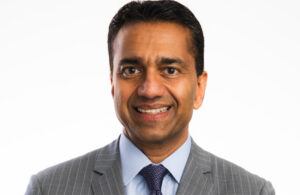 A photo of Stryker Group President of Global Quality and Operations Viju Menon.