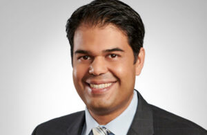 A photo of Zimmer Biomet SVP and Chief Strategy, Business Development, Innovation and Transformation Officer Jehanzeb Noor.