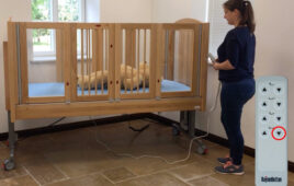 A photo of a KayserBetten KayserBett Ida pediatric care bed.